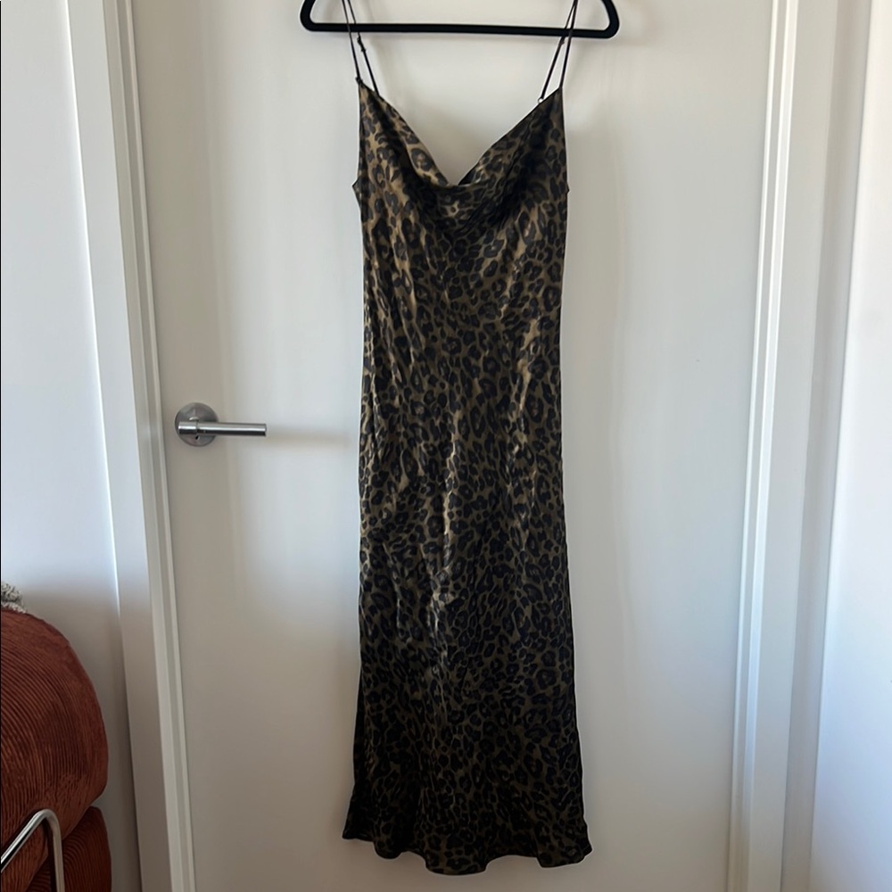 Zara Leopard Print Maxi Dress